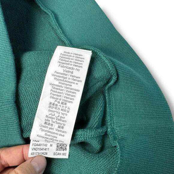 Oakley Factory Pilot Hoodie Teal Green Pullover Size M Regular Fit Fleece Casual - Picture 7 of 9